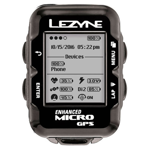 Polkupyörän ajotietokone LEZYNE Micro GPS
