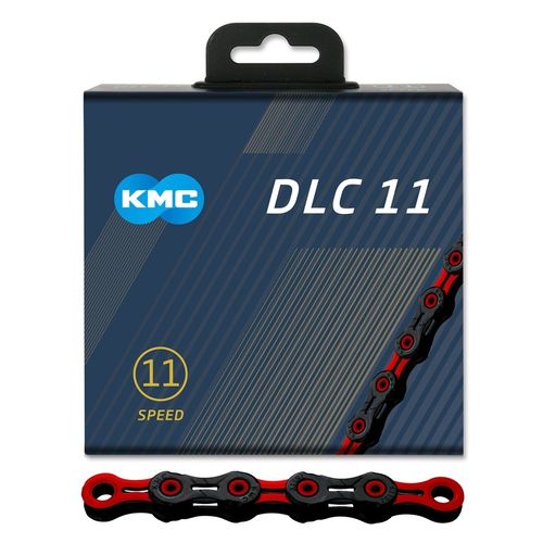 Ketju 11-v KMC DLC11, Black/Red, 118L